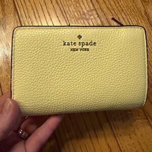 Kate Spade Soft Yellow Leather Wallet